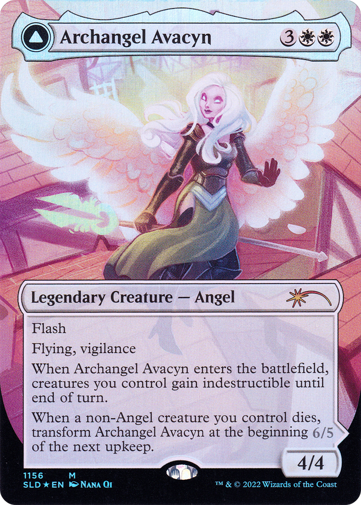 Archangel Avacyn // Avacyn, the Purifier (SLD-1156) - Secret Lair Drop (Borderless) Foil - Premium MTG Single from Wizards of the Coast - Just $18.65! Shop now at Game Crave Tournament Store