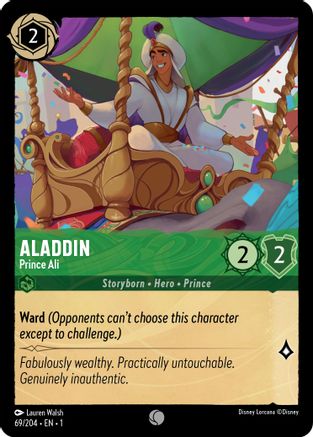 Aladdin - Prince Ali (69/204) - The First Chapter - Premium Lorcana Single from Disney - Just $0.08! Shop now at Game Crave Tournament Store