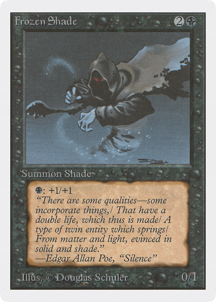 Frozen Shade (2ED-110) - Unlimited Edition - Premium MTG Single from Wizards of the Coast - Just $0.42! Shop now at Game Crave Tournament Store