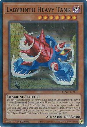 Labyrinth Heavy Tank (MAZE-EN001) - Maze of Memories 1st Edition - Premium Yugioh Single from Konami - Just $0.08! Shop now at Game Crave Tournament Store