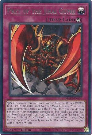 Prey of the Jirai Gumo (MAZE-EN010) - Maze of Memories 1st Edition - Premium Yugioh Single from Konami - Just $0.08! Shop now at Game Crave Tournament Store