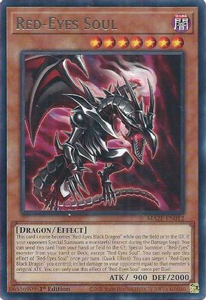 Red-Eyes Soul (MAZE-EN012) - Maze of Memories 1st Edition - Premium Yugioh Single from Konami - Just $0.43! Shop now at Game Crave Tournament Store