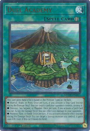 Duel Academy (MAZE-EN013) - Maze of Memories 1st Edition - Premium Yugioh Single from Konami - Just $0.12! Shop now at Game Crave Tournament Store