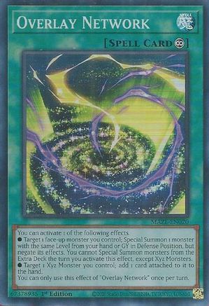 Overlay Network (MAZE-EN020) - Maze of Memories 1st Edition - Premium Yugioh Single from Konami - Just $0.08! Shop now at Game Crave Tournament Store