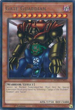 Gate Guardian (MAZE-EN035) - Maze of Memories 1st Edition - Premium Yugioh Single from Konami - Just $0.08! Shop now at Game Crave Tournament Store