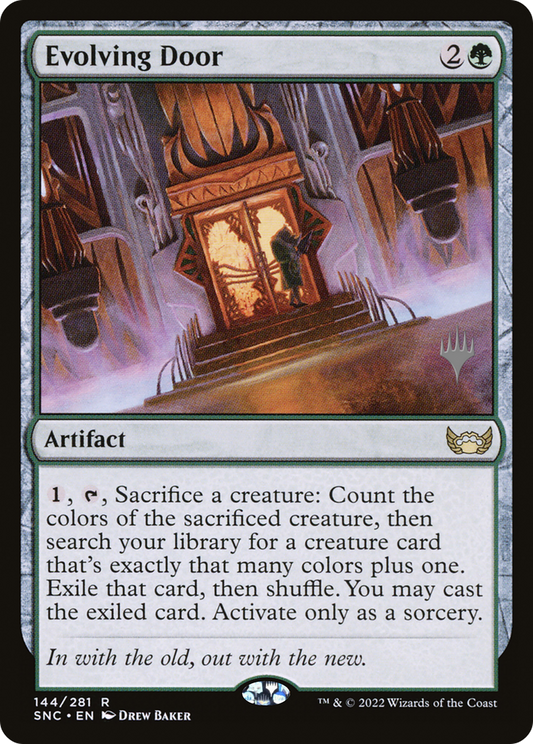 Evolving Door (PSNC-144P) - Streets of New Capenna Promos - Premium MTG Single from Wizards of the Coast - Just $0.08! Shop now at Game Crave Tournament Store
