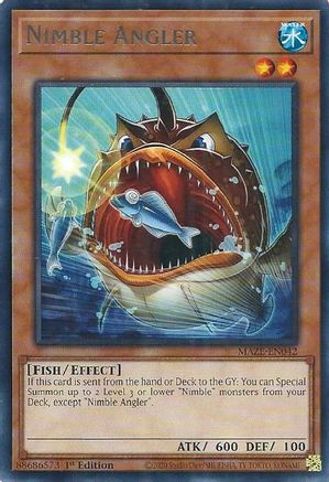 Nimble Angler (MAZE-EN042) - Maze of Memories 1st Edition - Premium Yugioh Single from Konami - Just $0.25! Shop now at Game Crave Tournament Store
