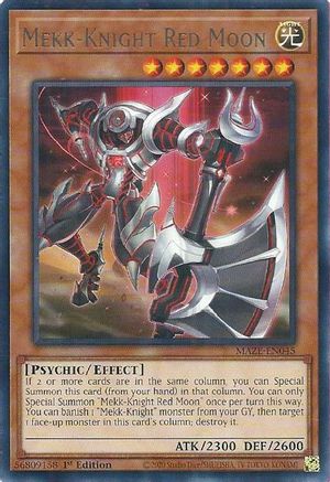 Mekk-Knight Red Moon (MAZE-EN045) - Maze of Memories 1st Edition - Premium Yugioh Single from Konami - Just $0.08! Shop now at Game Crave Tournament Store