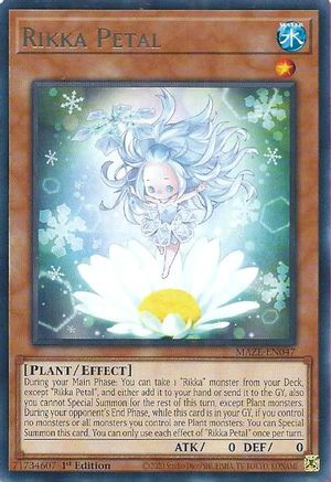 Rikka Petal (MAZE-EN047) - Maze of Memories 1st Edition - Premium Yugioh Single from Konami - Just $0.25! Shop now at Game Crave Tournament Store