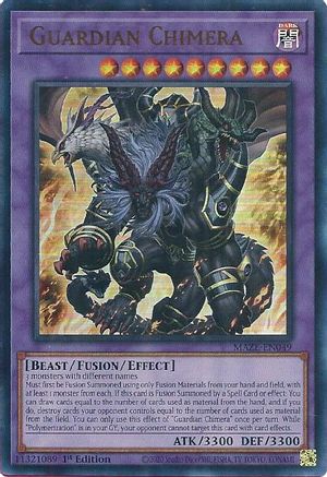 Guardian Chimera (MAZE-EN049) - Maze of Memories 1st Edition - Premium Yugioh Single from Konami - Just $1.02! Shop now at Game Crave Tournament Store