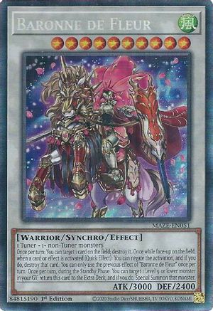 Baronne de Fleur (CR) (MAZE-EN051) - Maze of Memories 1st Edition - Premium Yugioh Single from Konami - Just $13.78! Shop now at Game Crave Tournament Store