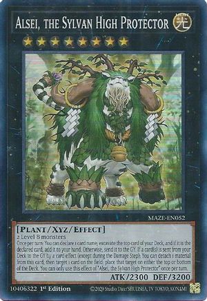 Alsei, the Sylvan High Protector (MAZE-EN052) - Maze of Memories 1st Edition - Premium Yugioh Single from Konami - Just $0.25! Shop now at Game Crave Tournament Store