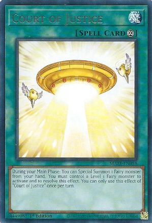 Court of Justice (MAZE-EN058) - Maze of Memories 1st Edition - Premium Yugioh Single from Konami - Just $0.18! Shop now at Game Crave Tournament Store