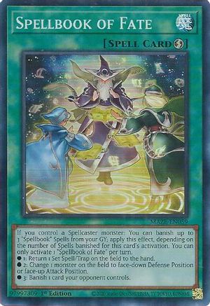 Spellbook of Fate (MAZE-EN059) - Maze of Memories 1st Edition - Premium Yugioh Single from Konami - Just $0.25! Shop now at Game Crave Tournament Store