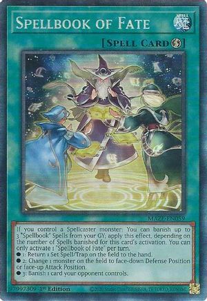 Spellbook of Fate (CR) (MAZE-EN059) - Maze of Memories 1st Edition - Premium Yugioh Single from Konami - Just $0.93! Shop now at Game Crave Tournament Store
