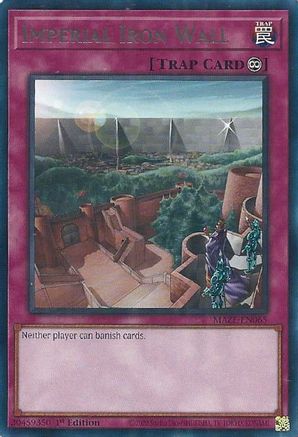 Imperial Iron Wall (MAZE-EN065) - Maze of Memories 1st Edition - Premium Yugioh Single from Konami - Just $0.08! Shop now at Game Crave Tournament Store