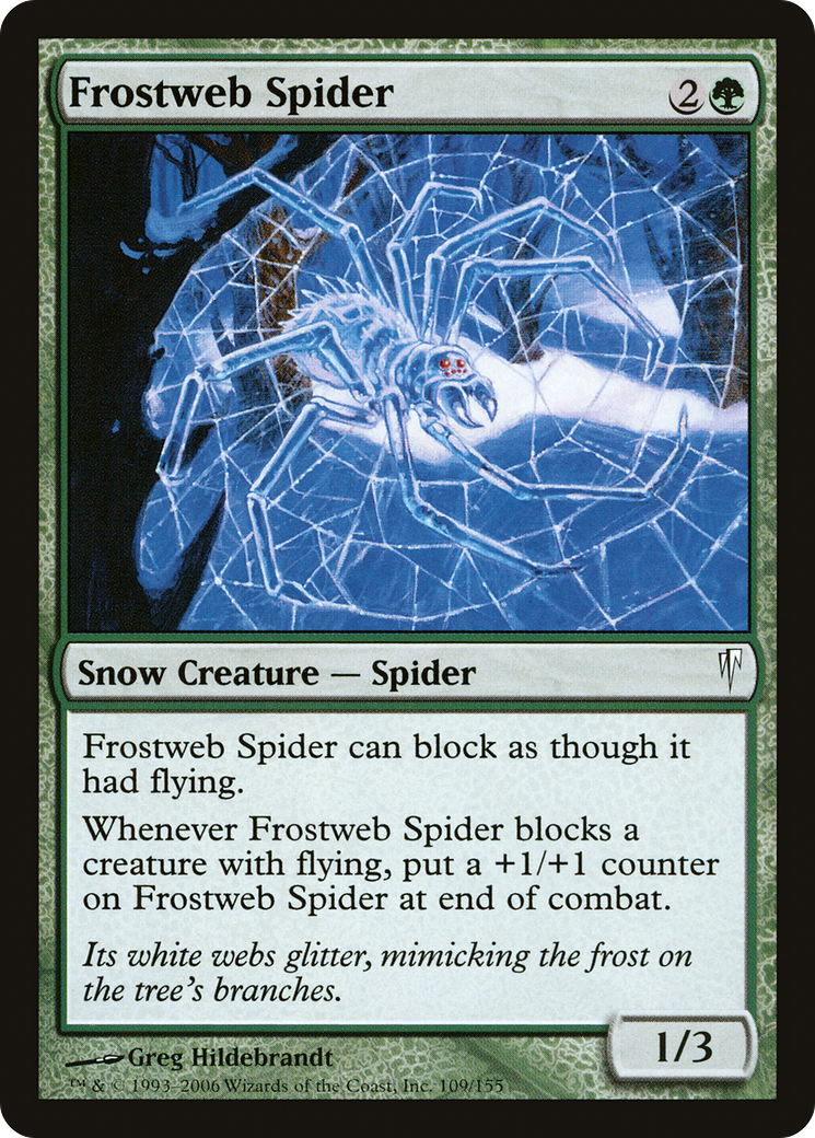 Frostweb Spider (CSP-109) - Coldsnap - Premium MTG Single from Wizards of the Coast - Just $0.23! Shop now at Game Crave Tournament Store