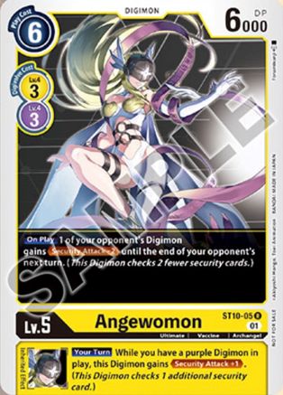 Angewomon (Tamer Goods Set Angewomon & LadyDevimon) (ST10-05) - Starter Deck 10: Parallel World Tactician Foil - Premium Digimon Single from Bandai - Just $1.55! Shop now at Game Crave Tournament Store