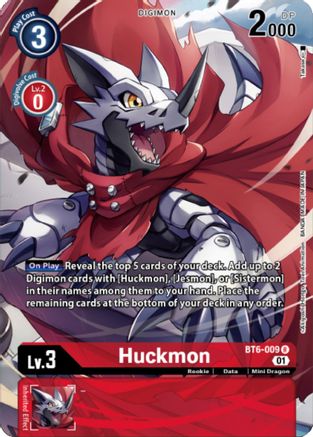 Huckmon (Digimon Royal Knights Card Set) (BT6-009) - Double Diamond Foil - Premium Digimon Single from Bandai - Just $20.77! Shop now at Game Crave Tournament Store