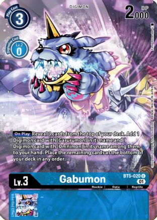 Gabumon (Digimon Royal Knights Card Set) (BT5-020) - Battle of Omni Foil - Premium Digimon Single from Bandai - Just $8.28! Shop now at Game Crave Tournament Store