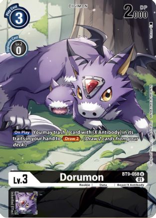 Dorumon (Digimon Royal Knights Card Set) (BT9-058) - X Record Foil - Premium Digimon Single from Bandai - Just $10.77! Shop now at Game Crave Tournament Store