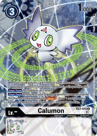 Calumon (Digimon Card Game Deck Box Set) (EX2-045) - Digital Hazard - Premium Digimon Single from Bandai - Just $1.64! Shop now at Game Crave Tournament Store