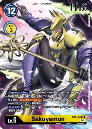 Sakuyamon (Digimon Card Game Deck Box Set) (BT5-044) - Battle of Omni - Premium Digimon Single from Bandai - Just $3! Shop now at Game Crave Tournament Store