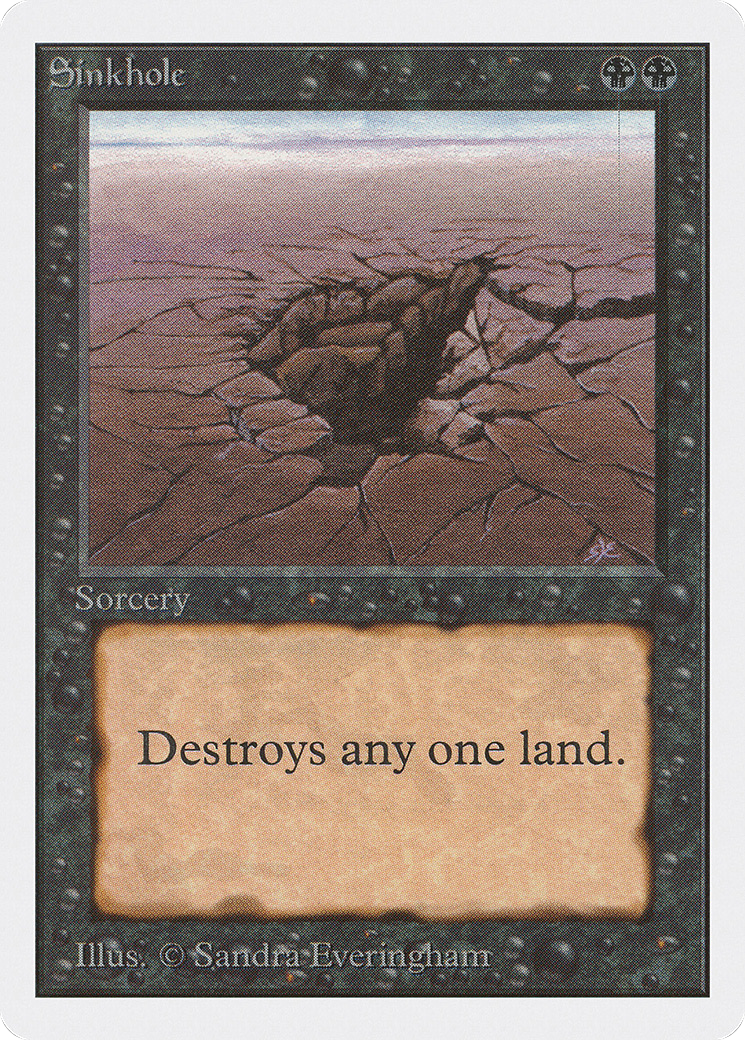 Sinkhole (2ED-130) - Unlimited Edition - Premium MTG Single from Wizards of the Coast - Just $15.59! Shop now at Game Crave Tournament Store