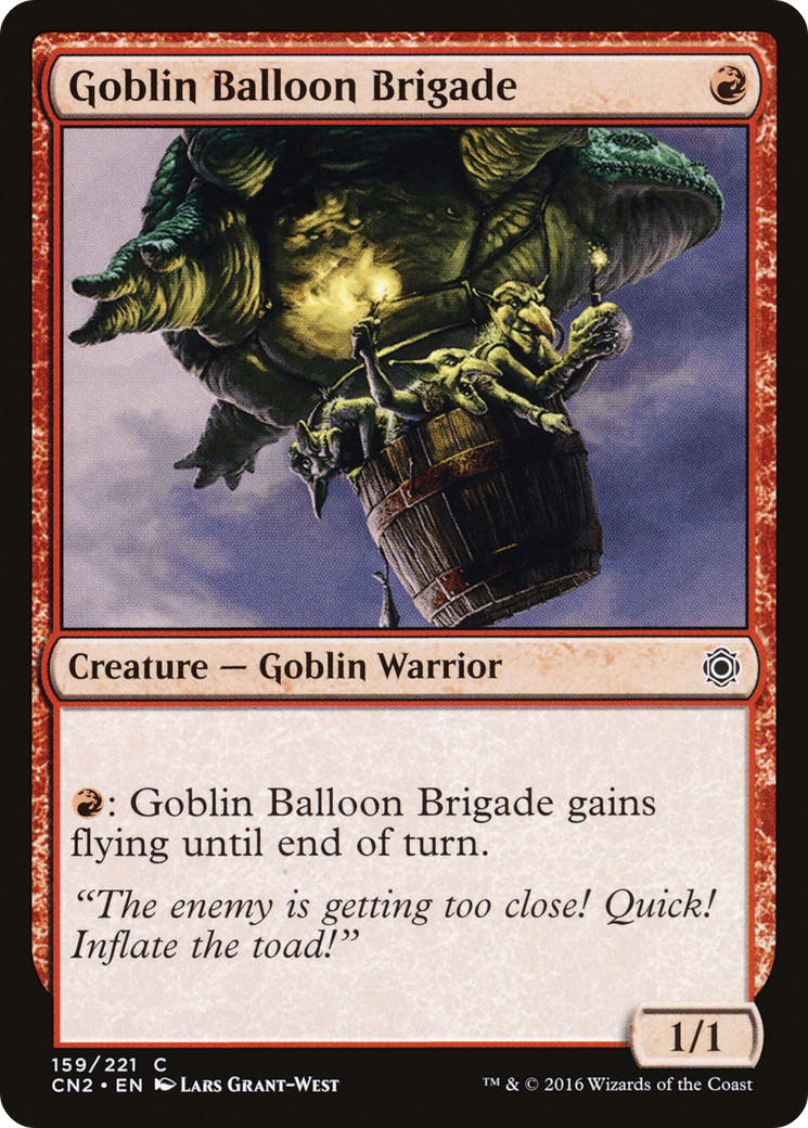 Goblin Balloon Brigade (CN2-159) - Conspiracy: Take the Crown - Premium MTG Single from Wizards of the Coast - Just $0.25! Shop now at Game Crave Tournament Store