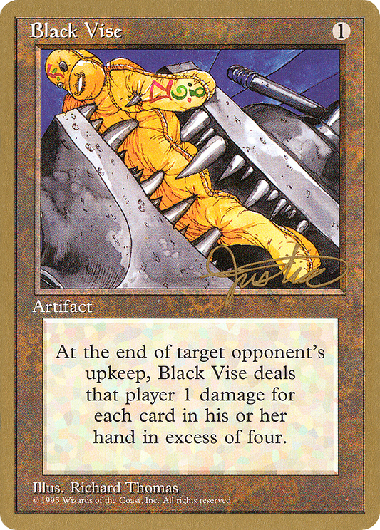 Black Vise (PTC-MJ299) - Pro Tour Collector Set - Premium MTG Single from Wizards of the Coast - Just $11.20! Shop now at Game Crave Tournament Store