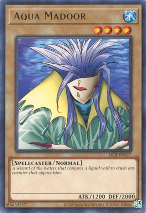Aqua Madoor (LOB-EN027) - Legend of Blue Eyes White Dragon (25th Anniversary Edition) Unlimited - Premium Yugioh Single from Konami - Just $0.25! Shop now at Game Crave Tournament Store