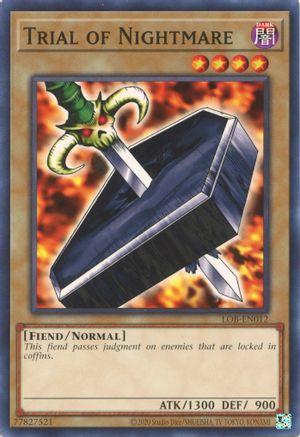 Trial of Nightmare (LOB-EN012) - Legend of Blue Eyes White Dragon (25th Anniversary Edition) Unlimited - Premium Yugioh Single from Konami - Just $0.25! Shop now at Game Crave Tournament Store