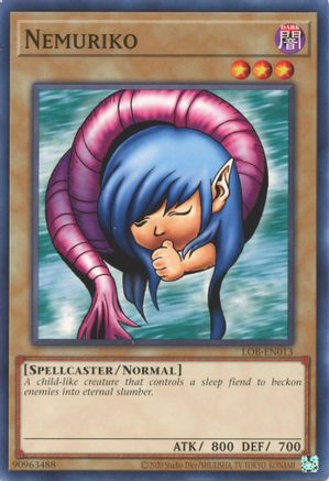 Nemuriko (LOB-EN013) - Legend of Blue Eyes White Dragon (25th Anniversary Edition) Unlimited - Premium Yugioh Single from Konami - Just $0.25! Shop now at Game Crave Tournament Store