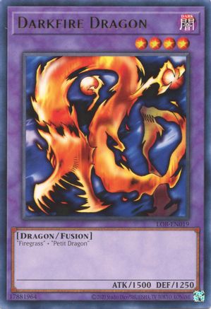 Darkfire Dragon (LOB-EN019) - Legend of Blue Eyes White Dragon (25th Anniversary Edition) Unlimited - Premium Yugioh Single from Konami - Just $0.73! Shop now at Game Crave Tournament Store