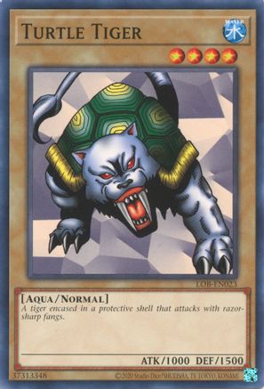 Turtle Tiger (LOB-EN023) - Legend of Blue Eyes White Dragon (25th Anniversary Edition) Unlimited - Premium Yugioh Single from Konami - Just $0.25! Shop now at Game Crave Tournament Store