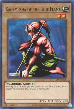Kagemusha of the Blue Flame (LOB-EN028) - Legend of Blue Eyes White Dragon (25th Anniversary Edition) Unlimited - Premium Yugioh Single from Konami - Just $0.08! Shop now at Game Crave Tournament Store
