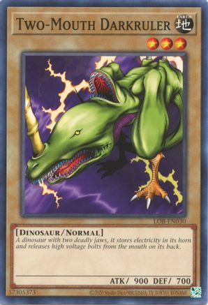 Two-Mouth Darkruler (LOB-EN030) - Legend of Blue Eyes White Dragon (25th Anniversary Edition) Unlimited - Premium Yugioh Single from Konami - Just $0.08! Shop now at Game Crave Tournament Store