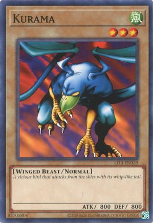 Kurama (LOB-EN039) - Legend of Blue Eyes White Dragon (25th Anniversary Edition) Unlimited - Premium Yugioh Single from Konami - Just $0.08! Shop now at Game Crave Tournament Store