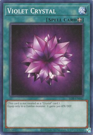 Violet Crystal (LOB-EN042) - Legend of Blue Eyes White Dragon (25th Anniversary Edition) Unlimited - Premium Yugioh Single from Konami - Just $0.25! Shop now at Game Crave Tournament Store