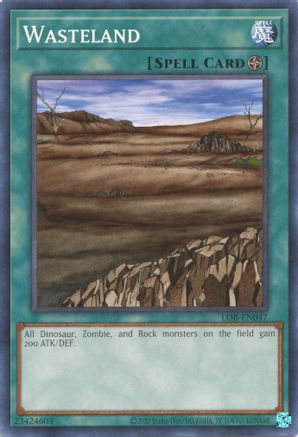Wasteland (LOB-EN047) - Legend of Blue Eyes White Dragon (25th Anniversary Edition) Unlimited - Premium Yugioh Single from Konami - Just $0.25! Shop now at Game Crave Tournament Store