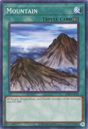 Mountain (LOB-EN048) - Legend of Blue Eyes White Dragon (25th Anniversary Edition) Unlimited - Premium Yugioh Single from Konami - Just $0.25! Shop now at Game Crave Tournament Store