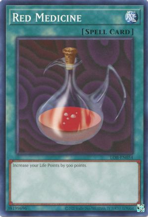 Red Medicine (LOB-EN054) - Legend of Blue Eyes White Dragon (25th Anniversary Edition) Unlimited - Premium Yugioh Single from Konami - Just $0.25! Shop now at Game Crave Tournament Store