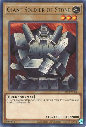 Giant Soldier of Stone (LOB-EN068) - Legend of Blue Eyes White Dragon (25th Anniversary Edition) Unlimited - Premium Yugioh Single from Konami - Just $0.18! Shop now at Game Crave Tournament Store
