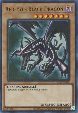 Red-Eyes Black Dragon (LOB-EN070) - Legend of Blue Eyes White Dragon (25th Anniversary Edition) Unlimited - Premium Yugioh Single from Konami - Just $21.94! Shop now at Game Crave Tournament Store