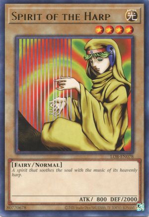 Spirit of the Harp (LOB-EN078) - Legend of Blue Eyes White Dragon (25th Anniversary Edition) Unlimited - Premium Yugioh Single from Konami - Just $0.25! Shop now at Game Crave Tournament Store