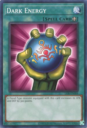 Dark Energy (LOB-EN088) - Legend of Blue Eyes White Dragon (25th Anniversary Edition) Unlimited - Premium Yugioh Single from Konami - Just $0.25! Shop now at Game Crave Tournament Store