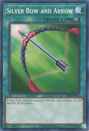 Silver Bow and Arrow (LOB-EN091) - Legend of Blue Eyes White Dragon (25th Anniversary Edition) Unlimited - Premium Yugioh Single from Konami - Just $0.25! Shop now at Game Crave Tournament Store