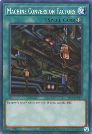 Machine Conversion Factory (LOB-EN096) - Legend of Blue Eyes White Dragon (25th Anniversary Edition) Unlimited - Premium Yugioh Single from Konami - Just $0.25! Shop now at Game Crave Tournament Store