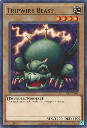 Tripwire Beast (LOB-EN104) - Legend of Blue Eyes White Dragon (25th Anniversary Edition) Unlimited - Premium Yugioh Single from Konami - Just $0.25! Shop now at Game Crave Tournament Store