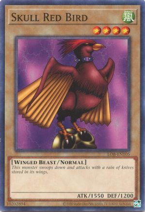 Skull Red Bird (LOB-EN105) - Legend of Blue Eyes White Dragon (25th Anniversary Edition) Unlimited - Premium Yugioh Single from Konami - Just $0.25! Shop now at Game Crave Tournament Store
